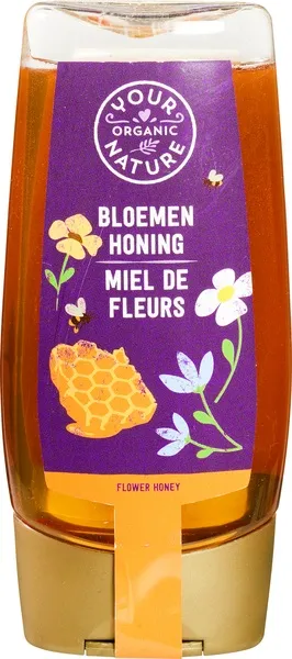 Your Organic Nature Bloemenhoning Knijpfles (350 gr)