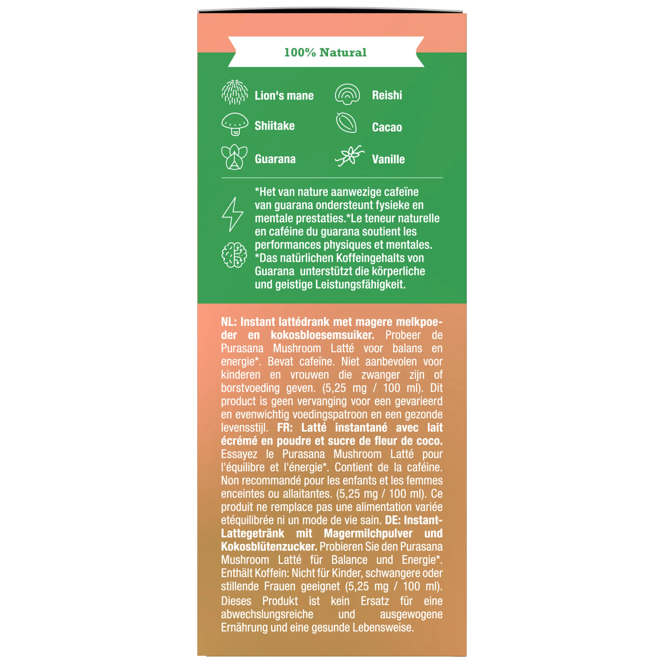 Purasana Mushroom Latté Bio (6 x 10 gr) - image 4