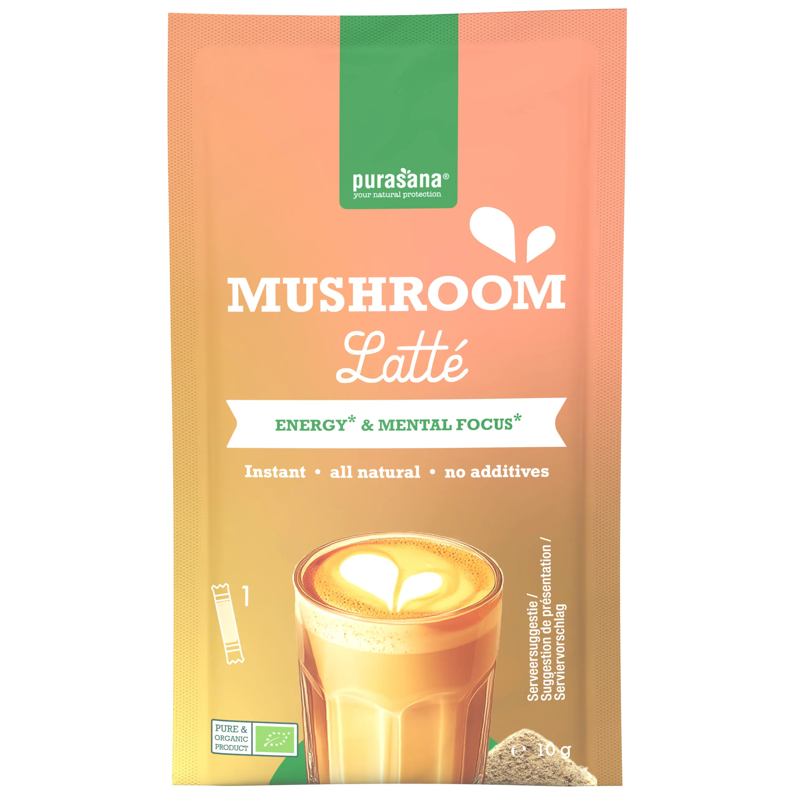 Purasana Mushroom Latté Bio (6 x 10 gr) - image 6