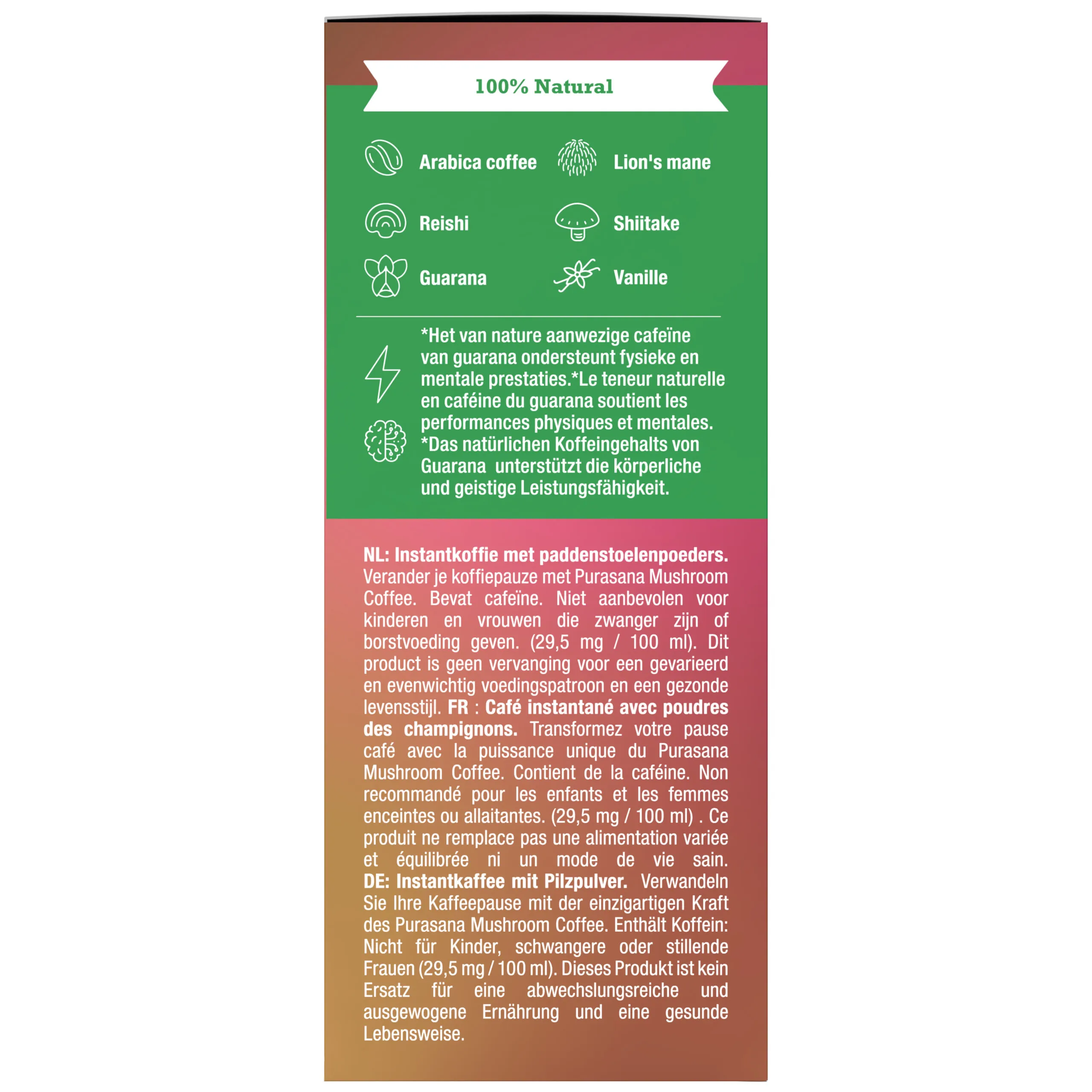 Purasana Mushroom Coffee Bio (6 x 3 gr) - image 4