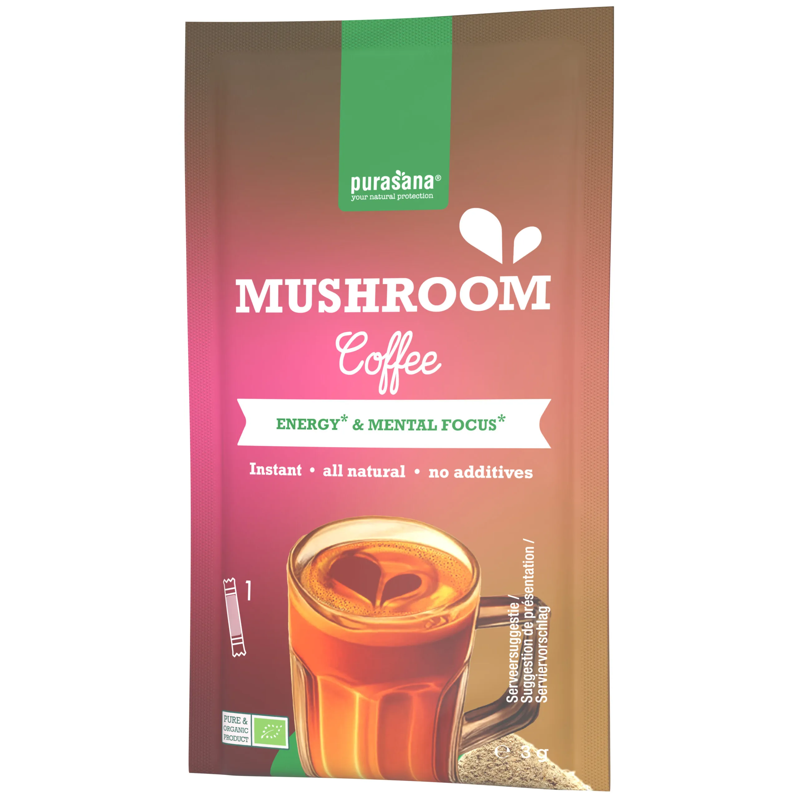 Purasana Mushroom Coffee Bio (6 x 3 gr) - image 7