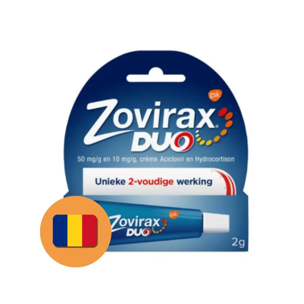 Zovirax Duo 50 mg/G En 10 mg/G Creme (2 gr)