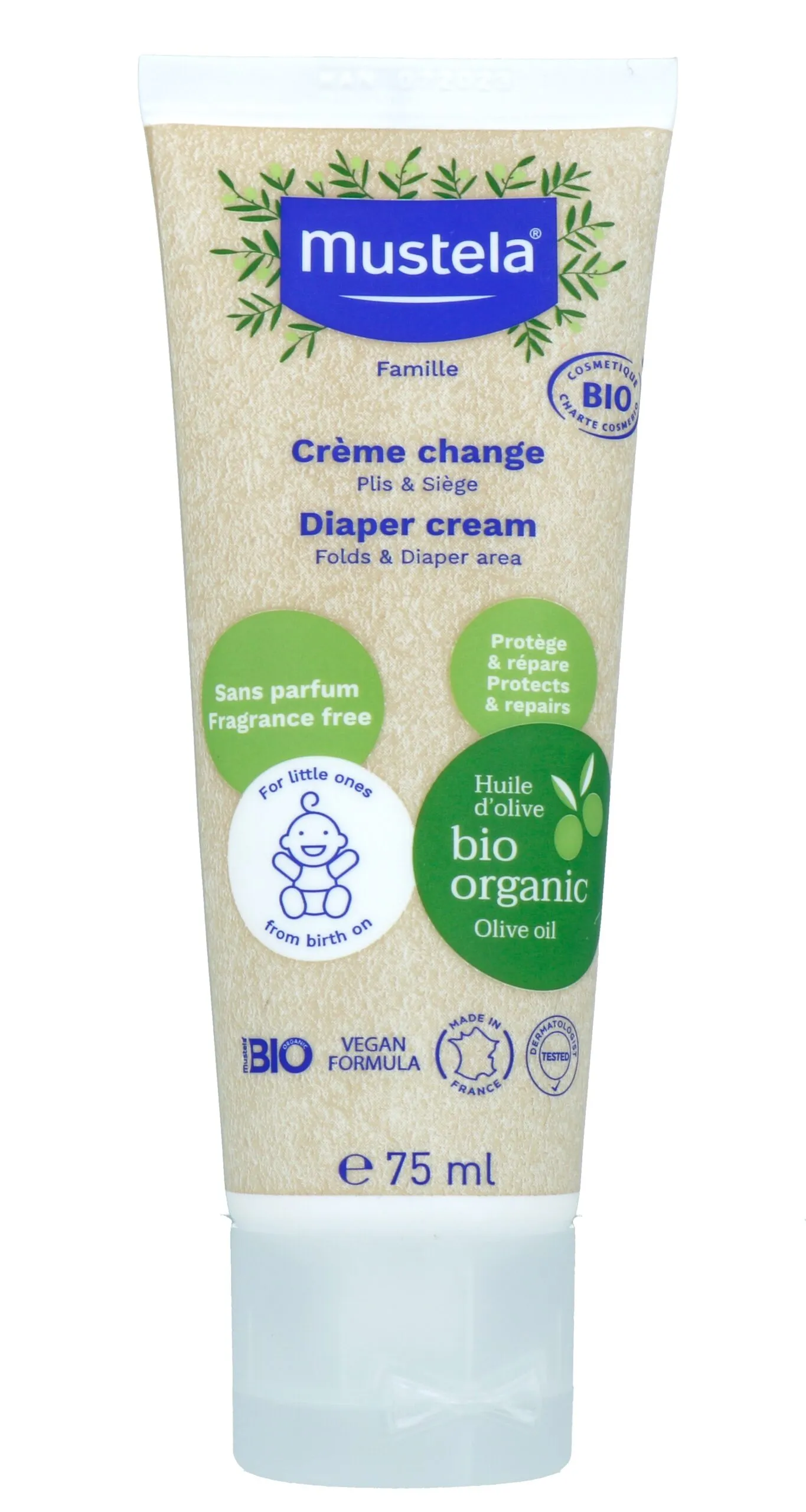 Mustela Bio Luiercreme (75 ml)