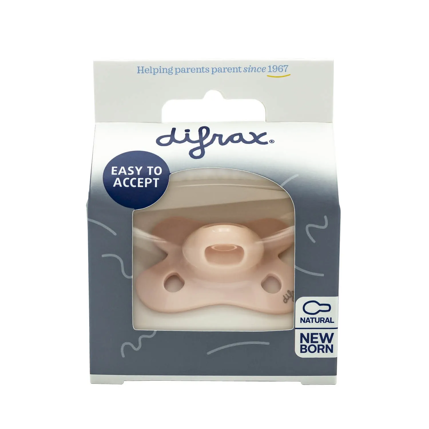 Difrax Fopspeen Natural Newborn Blossom (1 stuk)