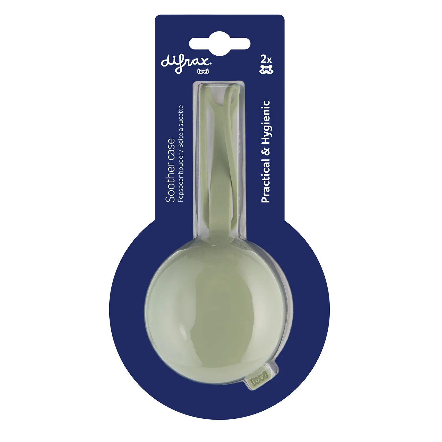 Difrax Lovi Fopspeenhouder Pistachio (1 stuk)