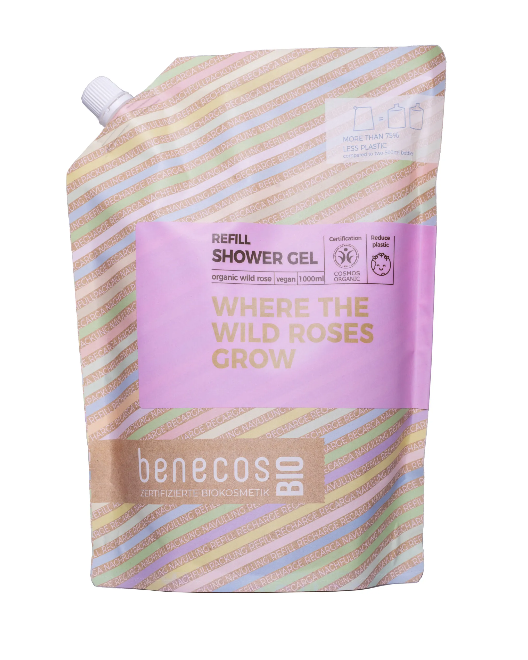 Benecos Bio Douchegel Wildrose (1000 ml)
