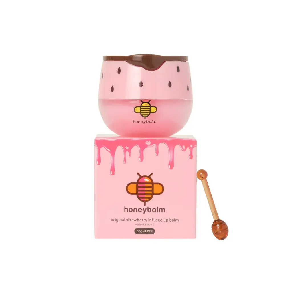 Honeybalm Lippenbalsem Strawberry (1 stuk)