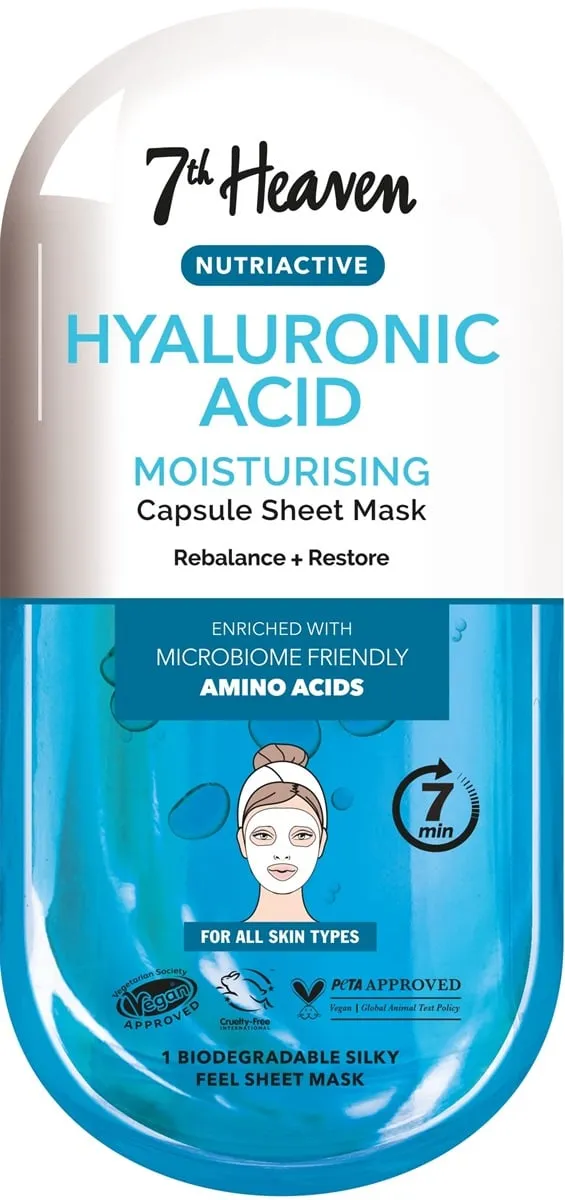 Montagne Jeunesse 7Th Heaven Mask Nutriactive Sheet Mask Hyaluronic Acid (1 stuk)