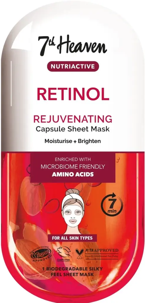 Montagne Jeunesse 7Th Heaven Mask Nutriactive Sheet Mask Retinol (1 stuk)