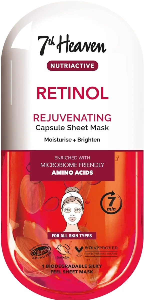Montagne Jeunesse 7Th Heaven Mask Nutriactive Sheet Mask Retinol (1 stuk)