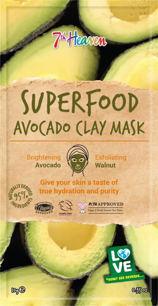 Montagne Jeunesse 7Th Heaven Mask Superfood Clay Mask Avocado (1 stuk)