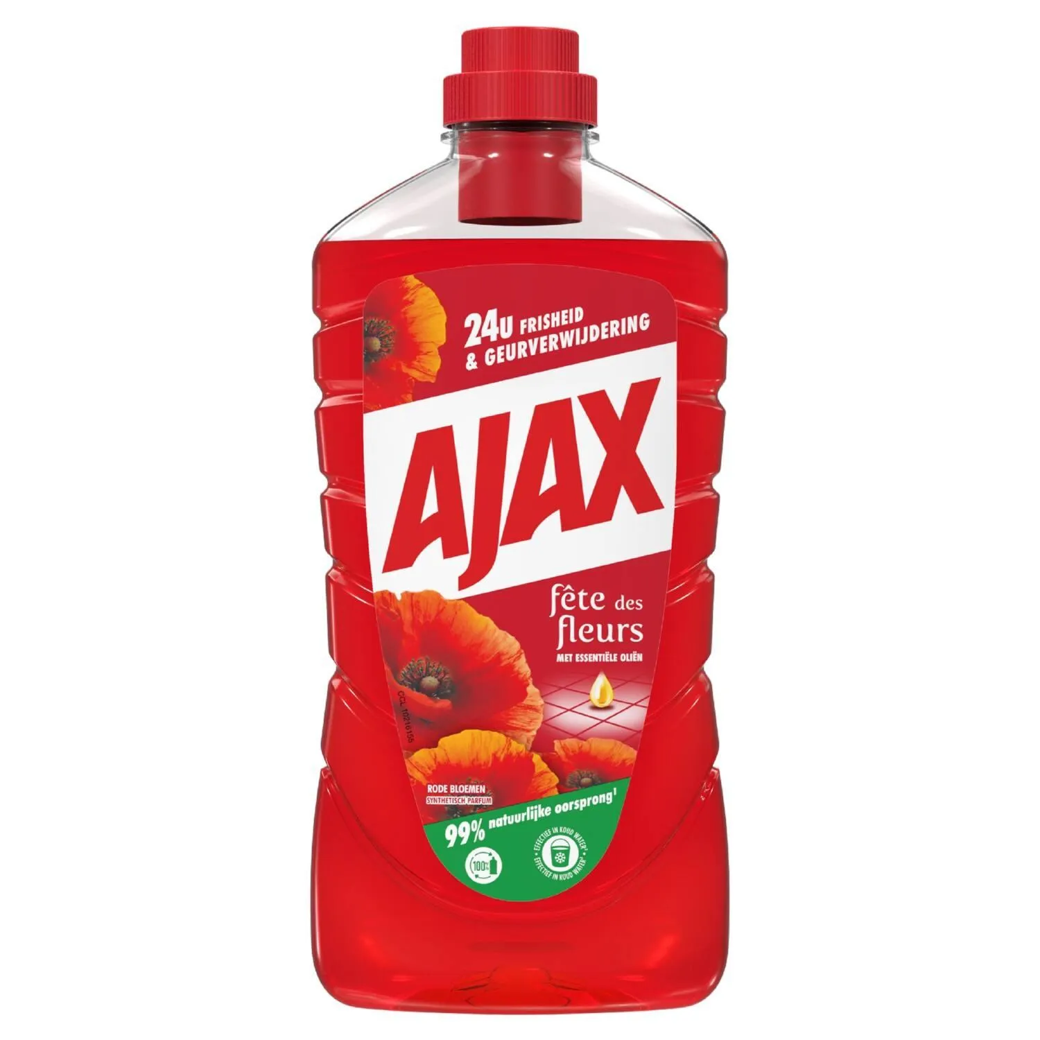 Ajax Allesreiniger Fete Des Fleurs Rode Bloemen (1000 ml)