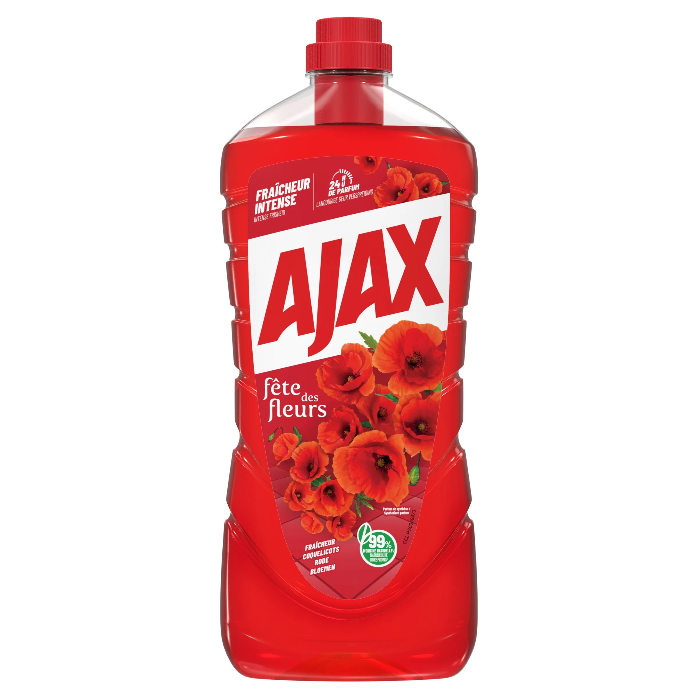 Ajax Allesreiniger Fete Des Fleurs Rode Bloemen (1250 ml)