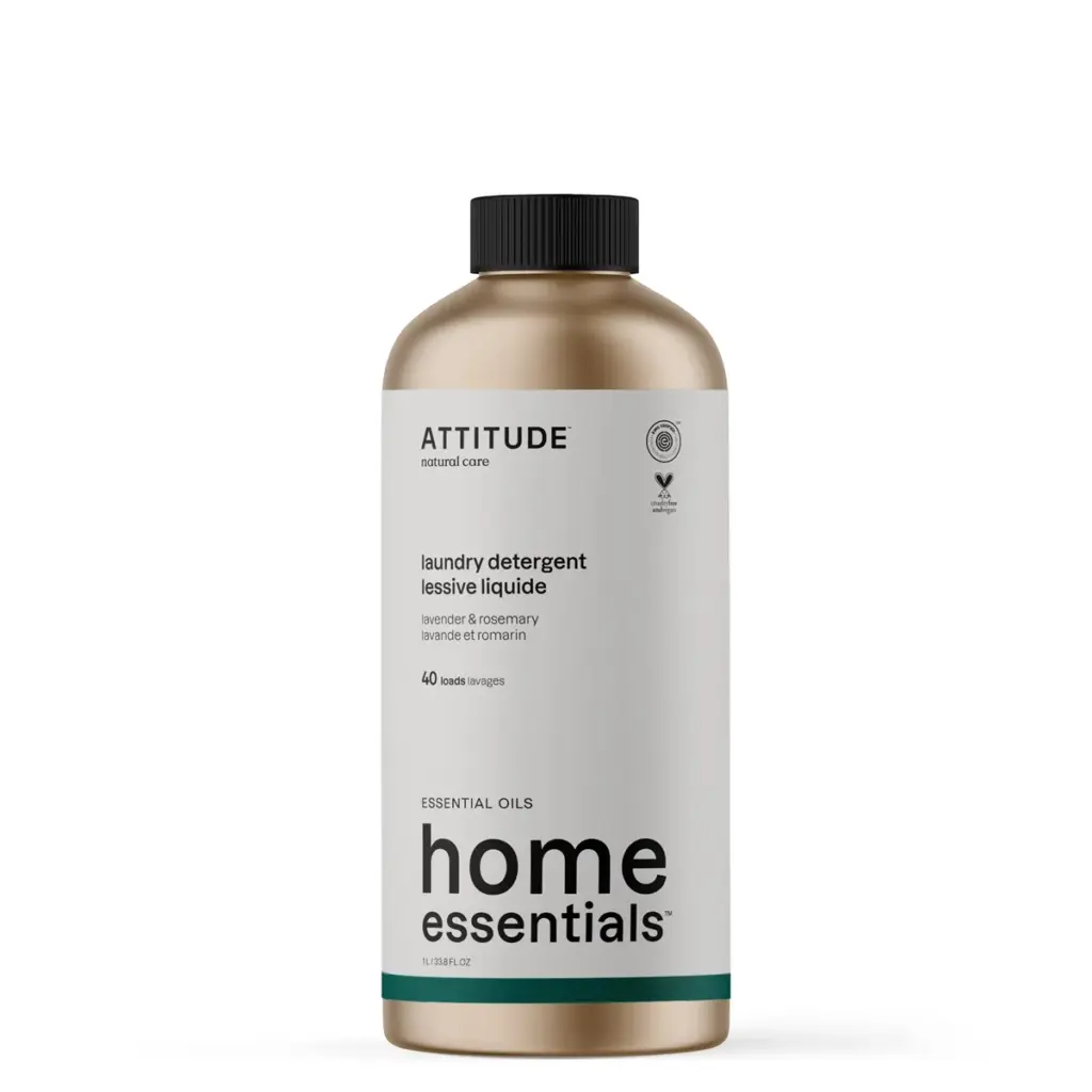 Attitude Home Essentials Wasmiddel Lavendel & Rozemarijn Aluminium Fles (1000 ml)