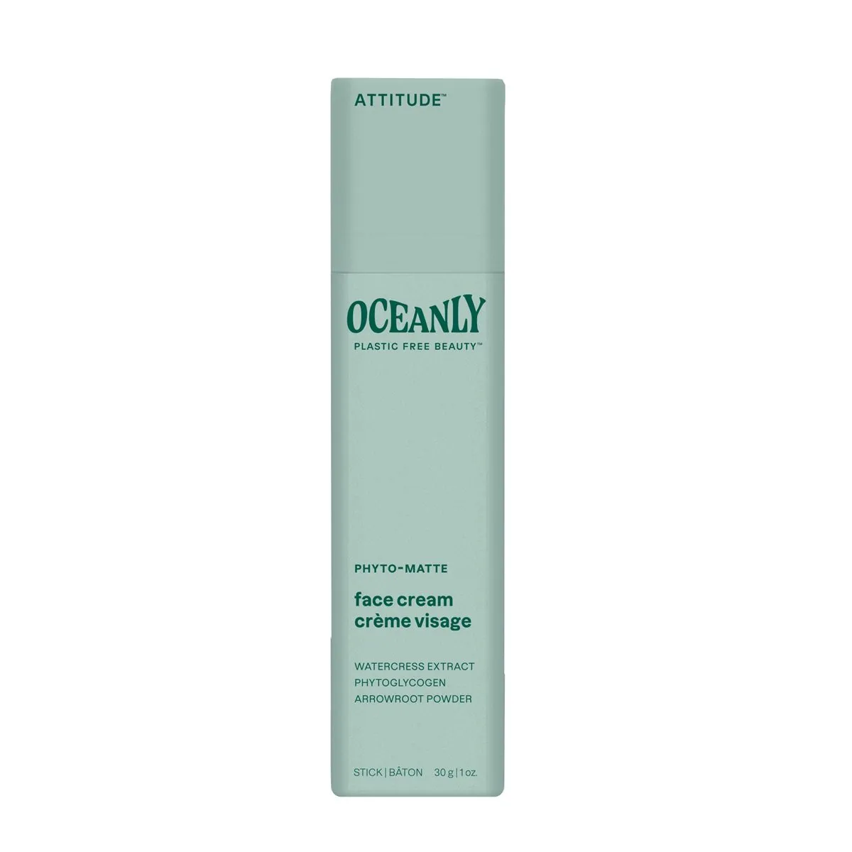 Attitude Oceanly Phyto-Matte Gezichtscreme Stick (30 gr)