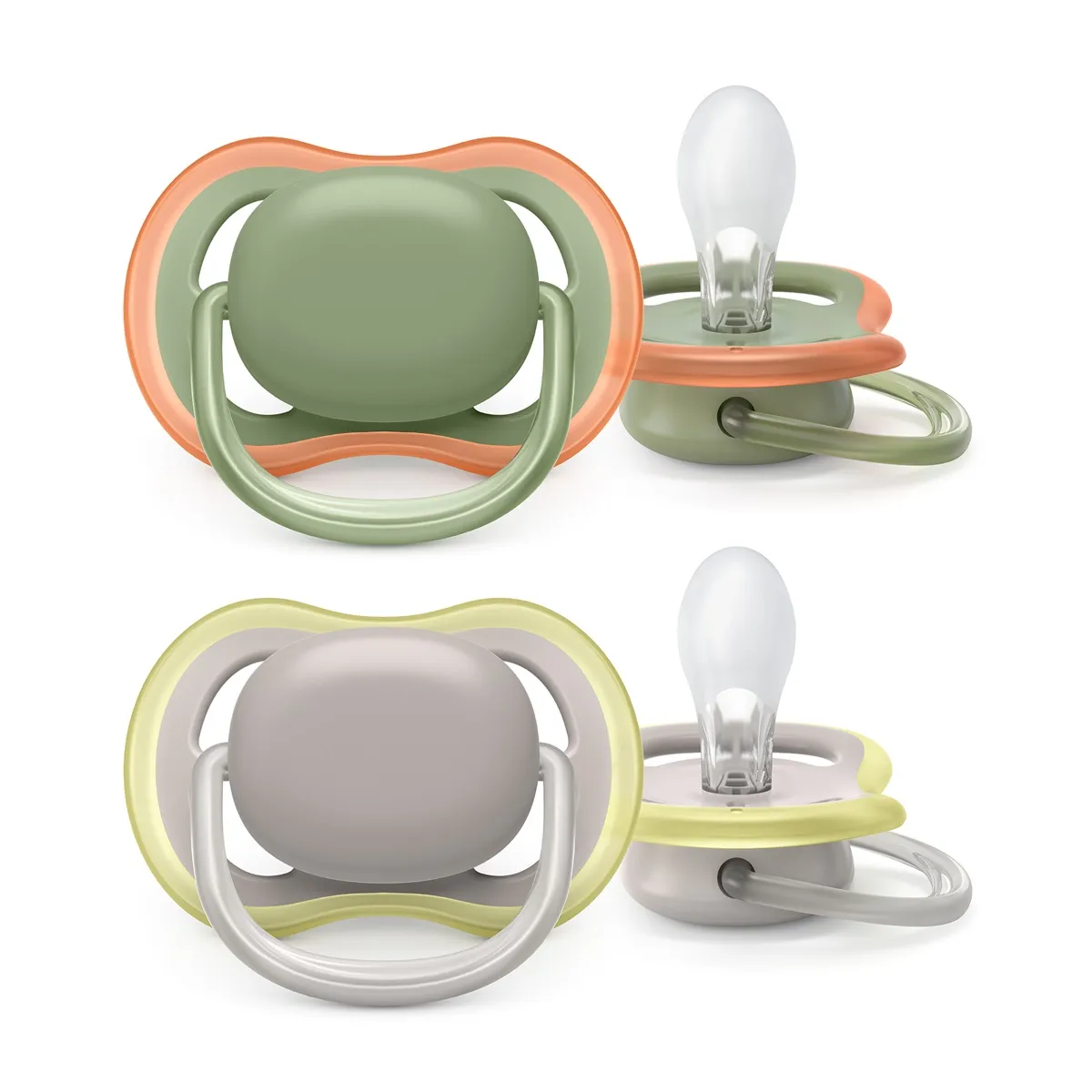 Avent Fopspeen 6-18M Ultra Air Groen/Grijs (2 stuks)