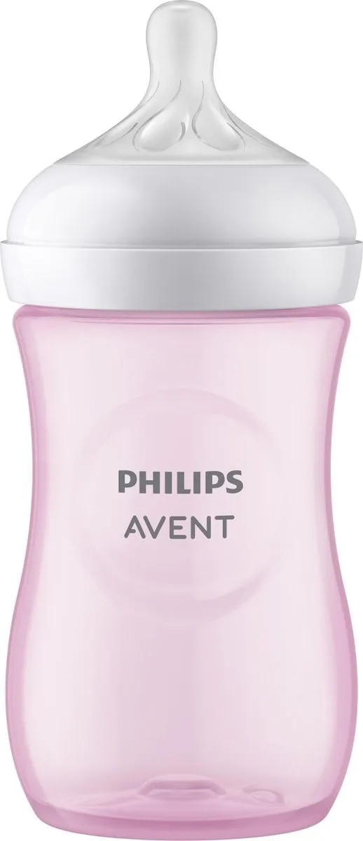 Avent Zuigfles Natural 3.0 Roze (1 stuk)