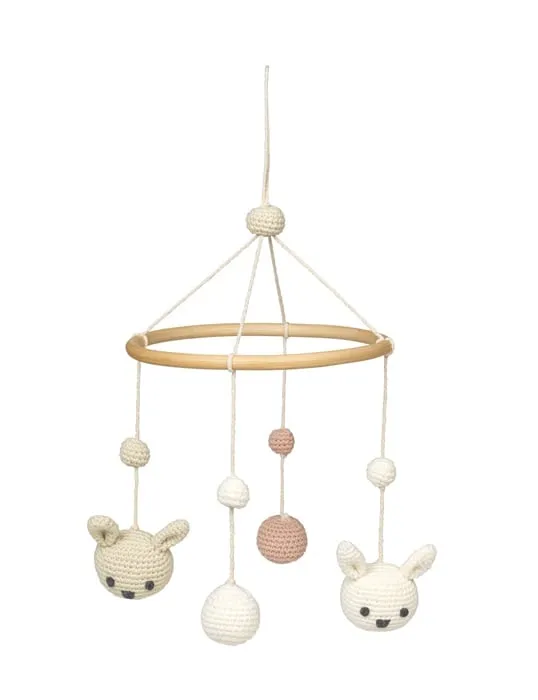 Franck & Fischer Gehaakte Konijn Mobiel (1 stuk)