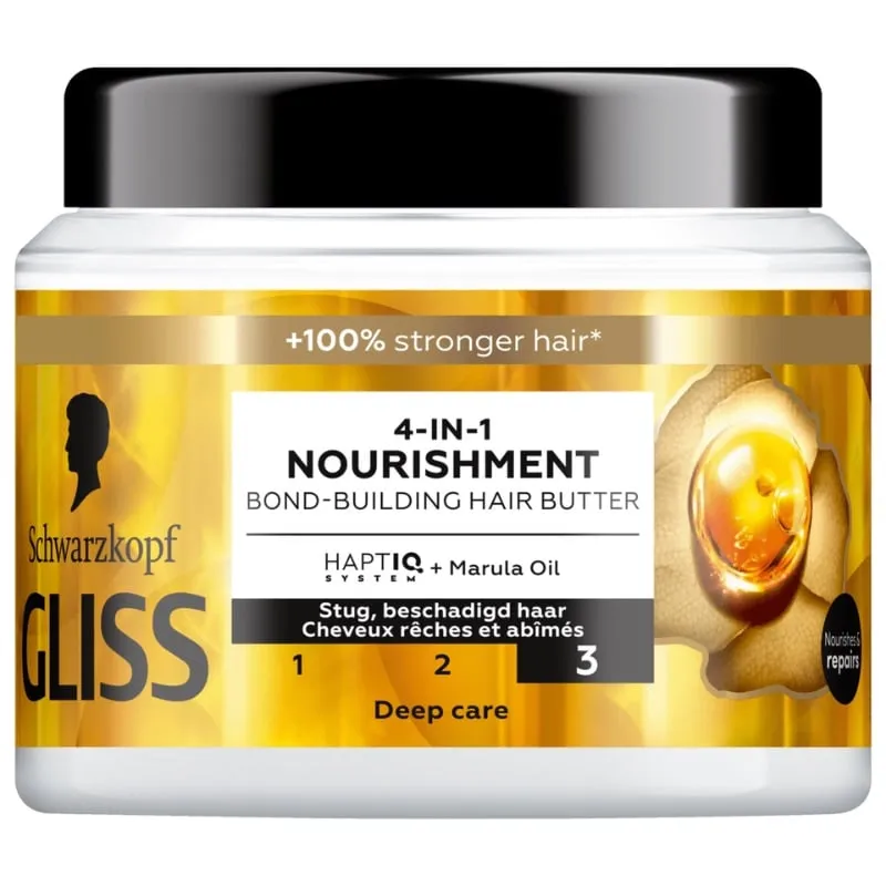 Gliss Kur Haarmasker 4-In-1 Oil Nutritive Nourishment (400 ml)