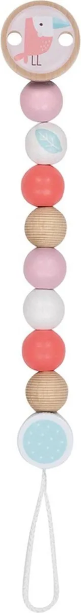 Goki Fopspeenketting Hout Girl Vogel (1 stuk)