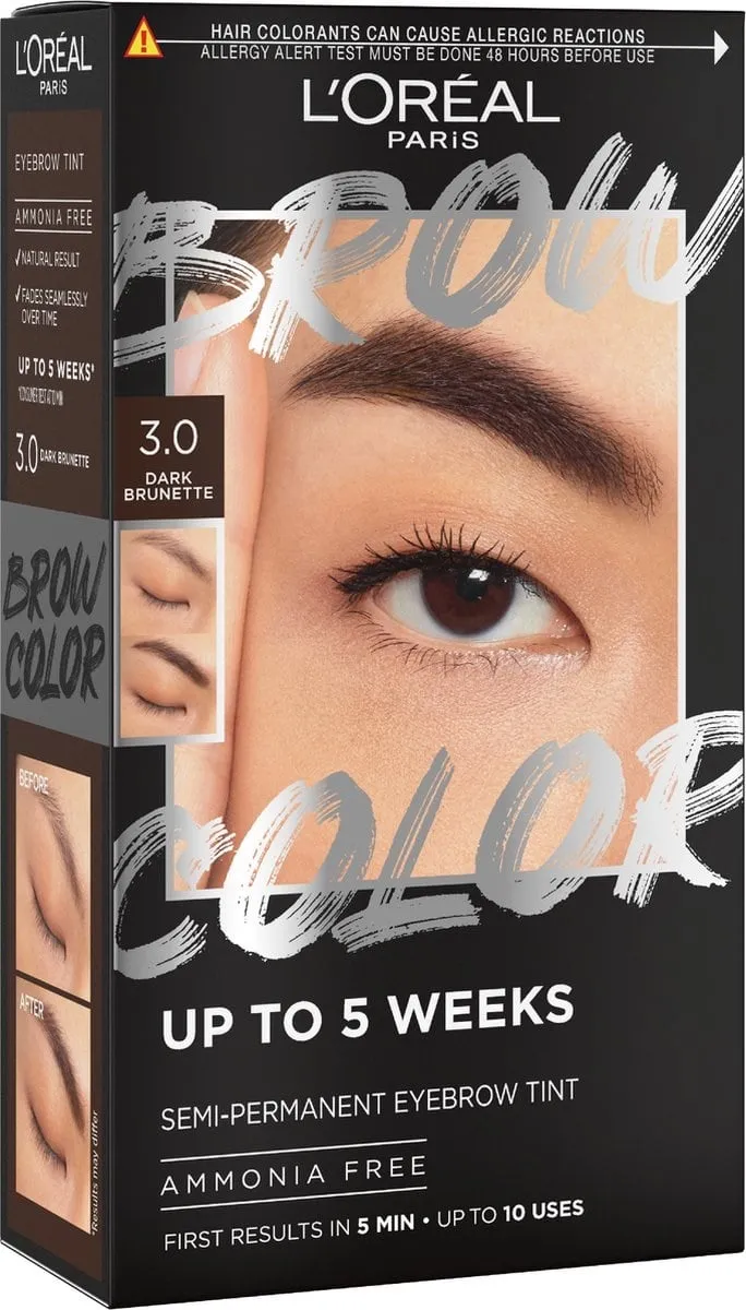 L'Oréal Eyebrow Brow Tint Kit 3.0 Dark Brunette (1 stuk)