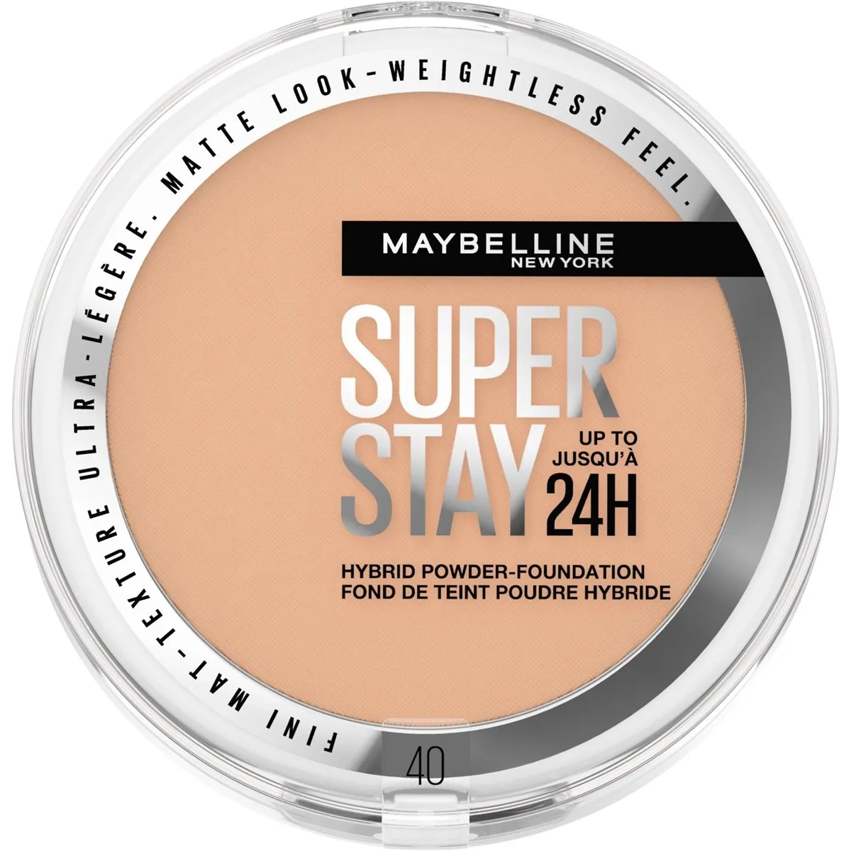 Maybelline New York Foundation Powder Super Stay 24H Matte 40 (1 stuk)