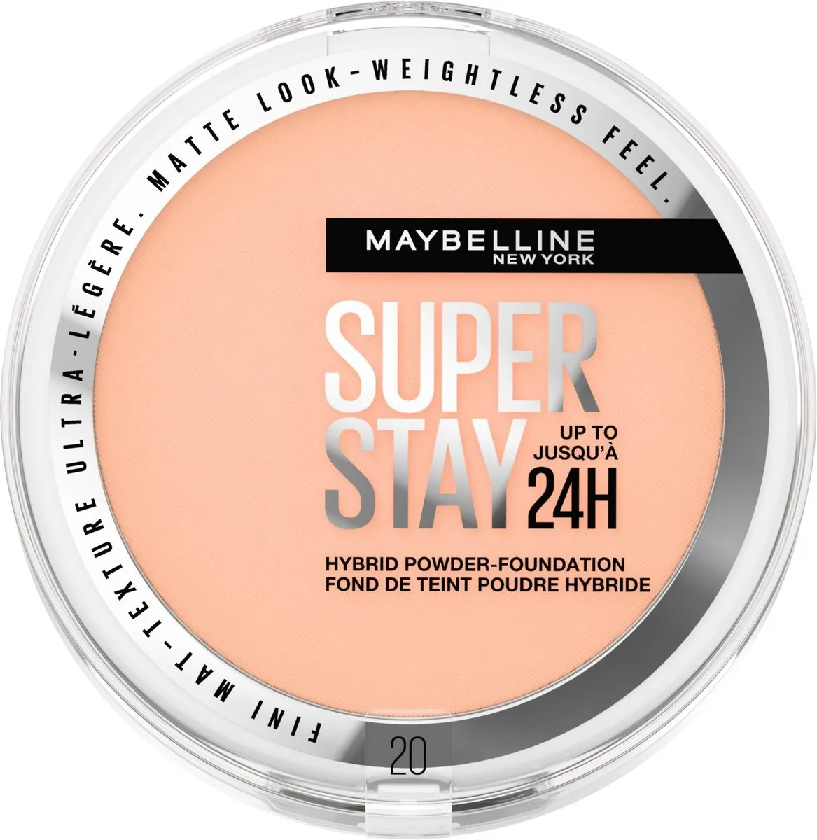 Maybelline New York Foundation Super Stay Poeder 20 (1 stuk)