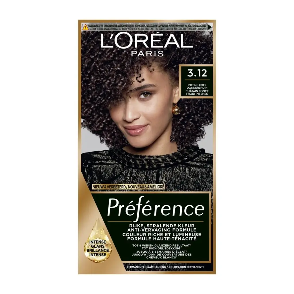 L'Oréal Paris Preference 3,12 Koel Donkerbruin (1 stuk)