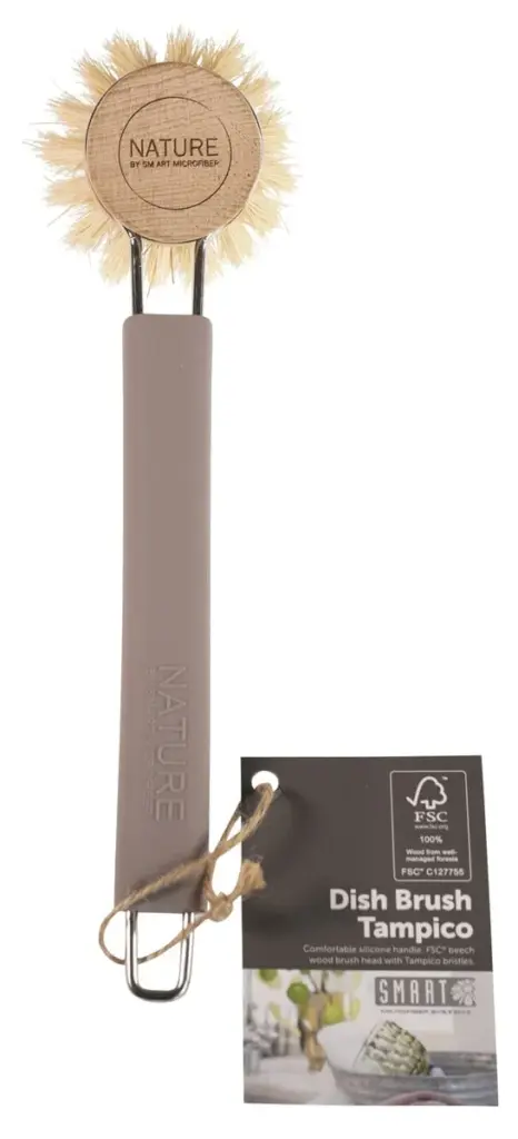 Smart Afwasborstel Met Vervangbare Borstelkop Tampico Grijs (1 stuk)