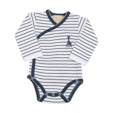 Sophie De Giraf Romper Wit/Blauw 0M-50Cm (1 stuk)