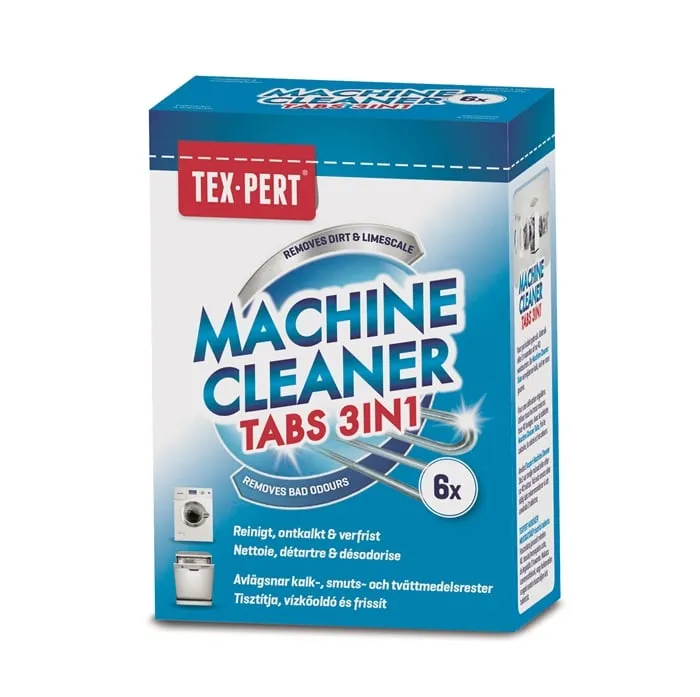 Tex Pert Machine Cleaner Tabs 3-in-1 (6 stuks)