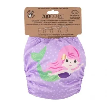 Zoocchini Luier Herbruikbaar Paars (1 set)