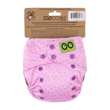 Zoocchini Luier Herbruikbaar Roze-Unicon (1 set)