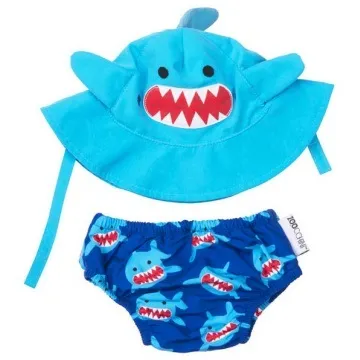 Zoocchini Zwemluier Set Large | Shark (1 set)