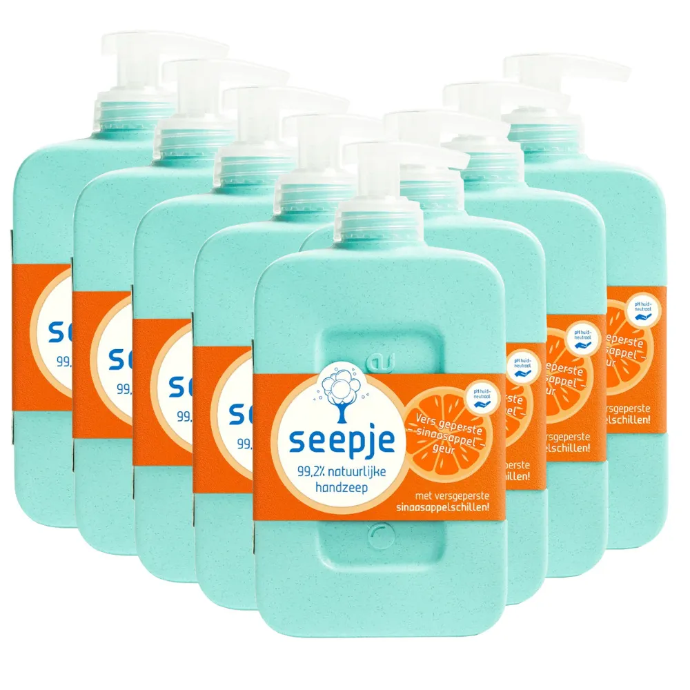 Seepje Handzeep Versgeperste Sinaasappel (8 x 300 ml)