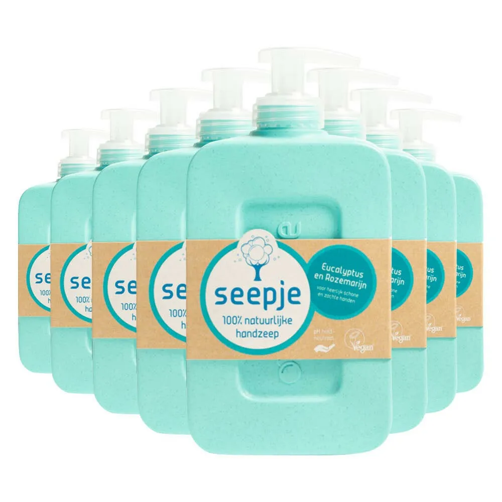 Seepje Handzeep Eucalyptus en Rozemarijn (8 x 300 ml)