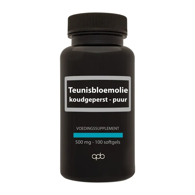 Apb Holland Teunisbloemolie Koudgeperst Puur 500Mg (100 softgels)