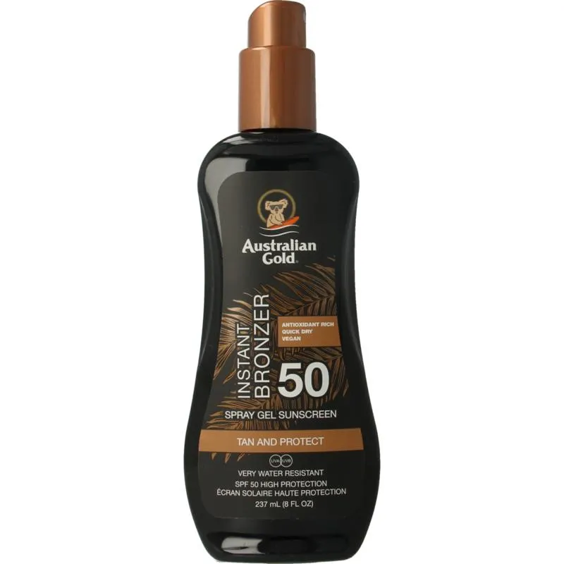 Australian Gold Spray Gel Bronzer Spf50 (237 ml)