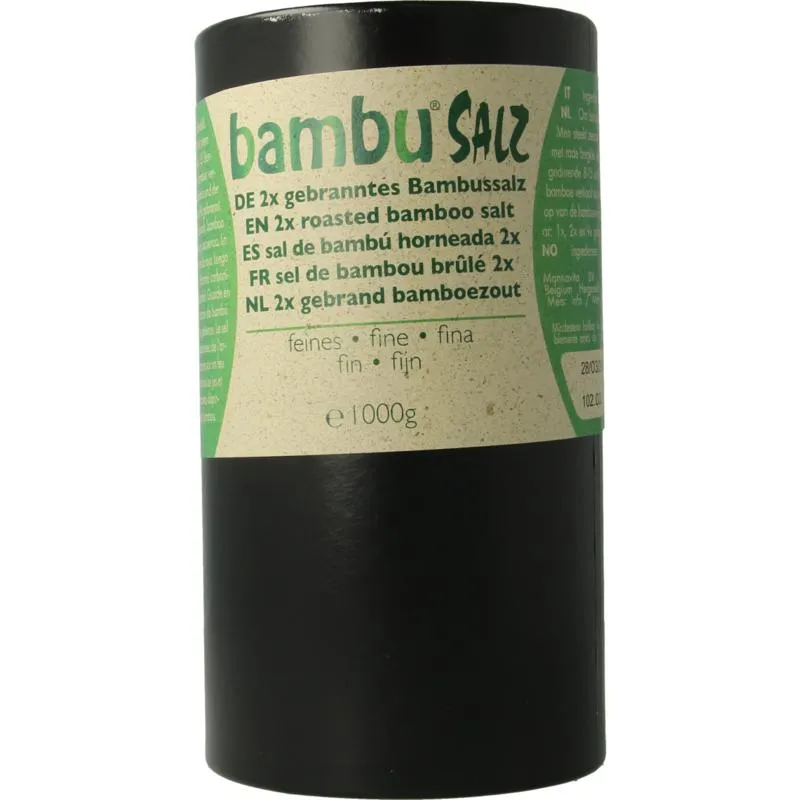 Bambu Salz Bamboezout Fijn 2X Gebrand (1000 gr)