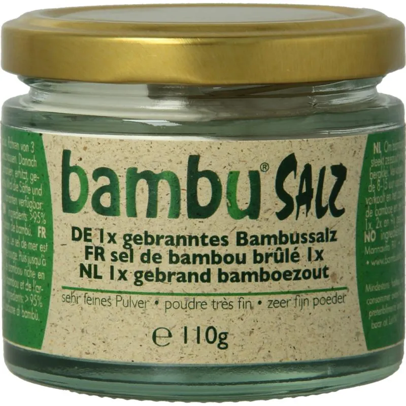 Bambu Salz Bamboezout Zeer Fijn 1X Gebrand (110 gr)