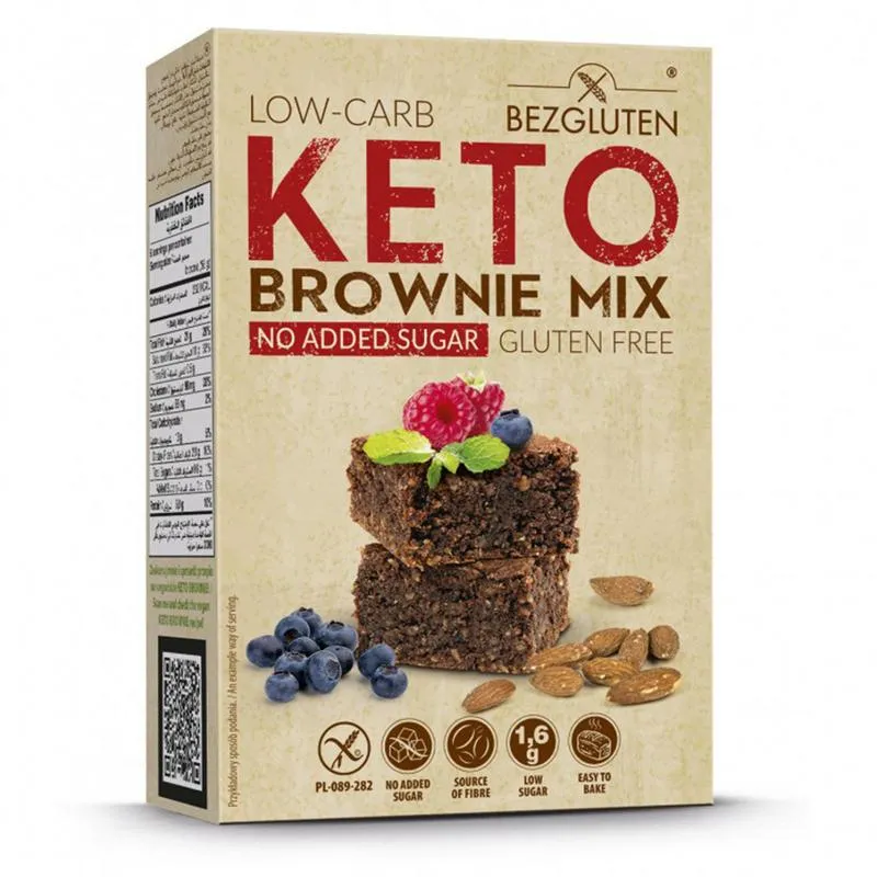 Bezgluten Keto Brownie Mix Glutenvrij (150 gr)