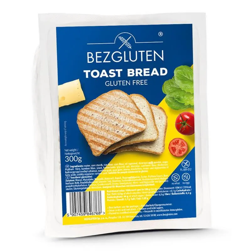 Bezgluten Toast Brood Glutenvrij (300 gr)