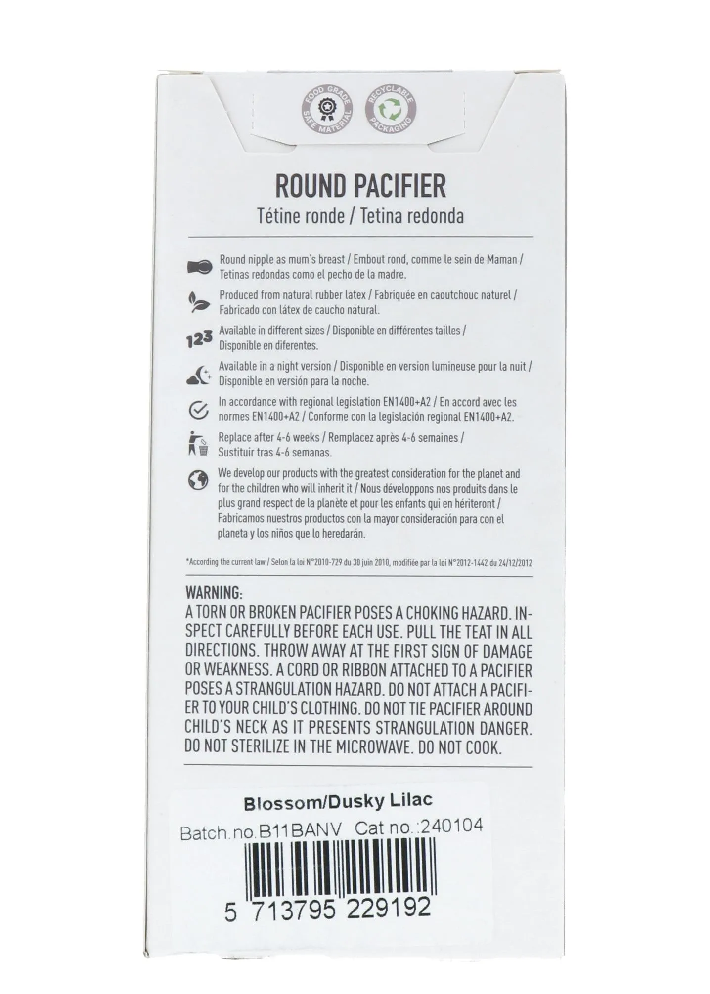 Bibs Fopspeen Maat 2 Blossom Lila (2 stuks)