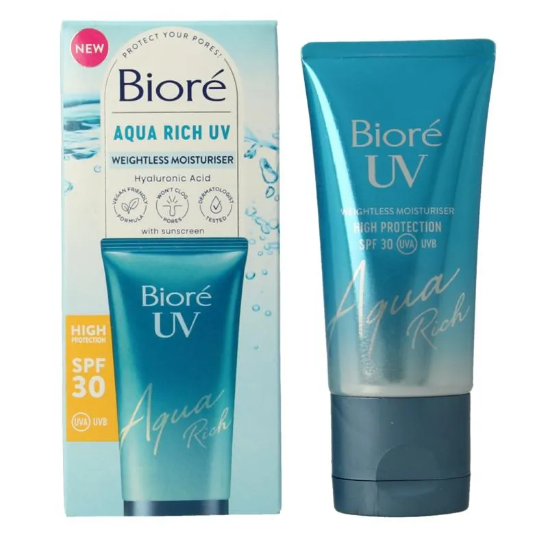 Bioré Aqua Moisturiser Rich Weightless Spf30 Uv (50 ml)