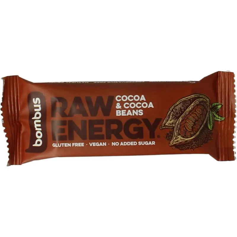 Bombus Raw Energy Bar Cocoa & Cocoa Beans (50 gr)