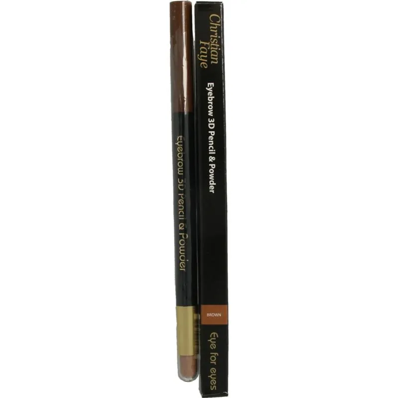 Christian Faye Eyebrow 3D Pencil & Powder Brown (1 gr)