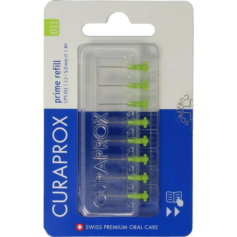 Curaprox Prime Start Rager 11 Licht Groen Navulling 5Mm (8 stuks)