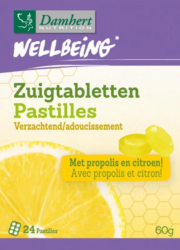 Damhert Wellbeing Zuigtabletten Verzachtend (24 Pastilles)