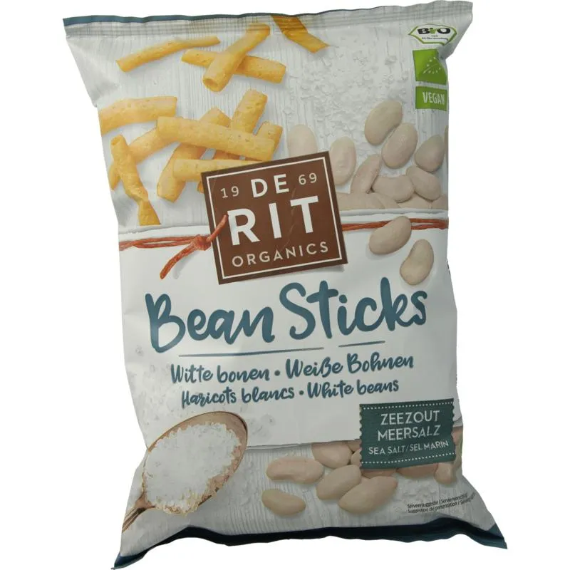 De Rit Bean Sticks Zeezout Bio (75 gr)