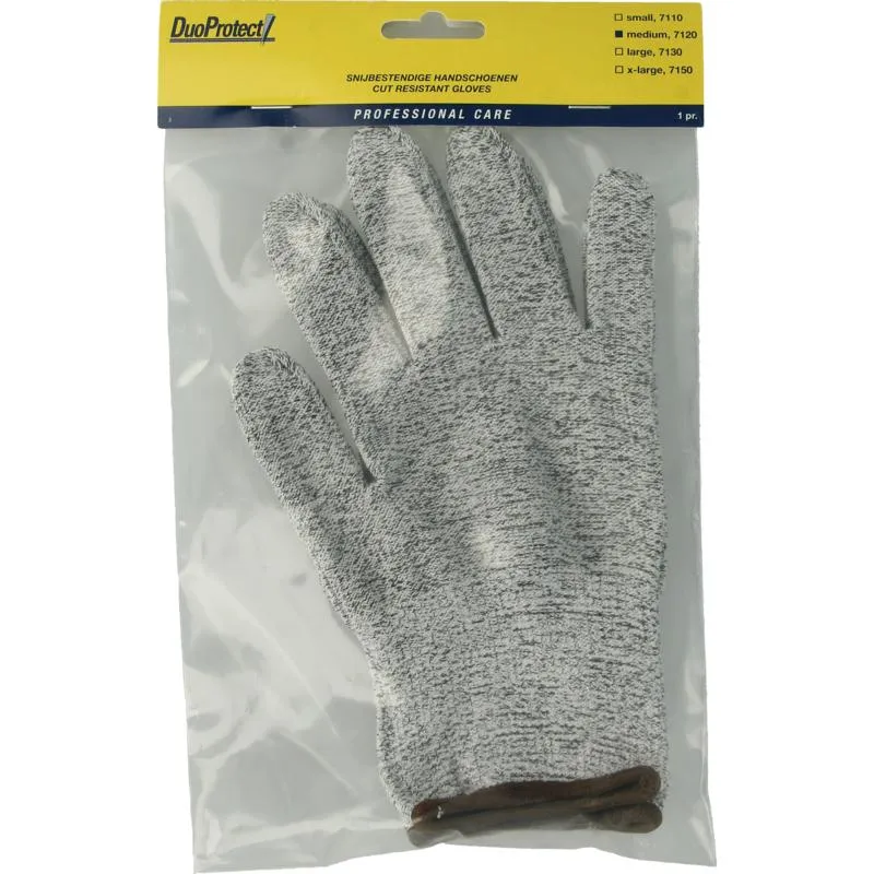 Duoprotect Snijbestendige Handschoen Maat M (1 paar)